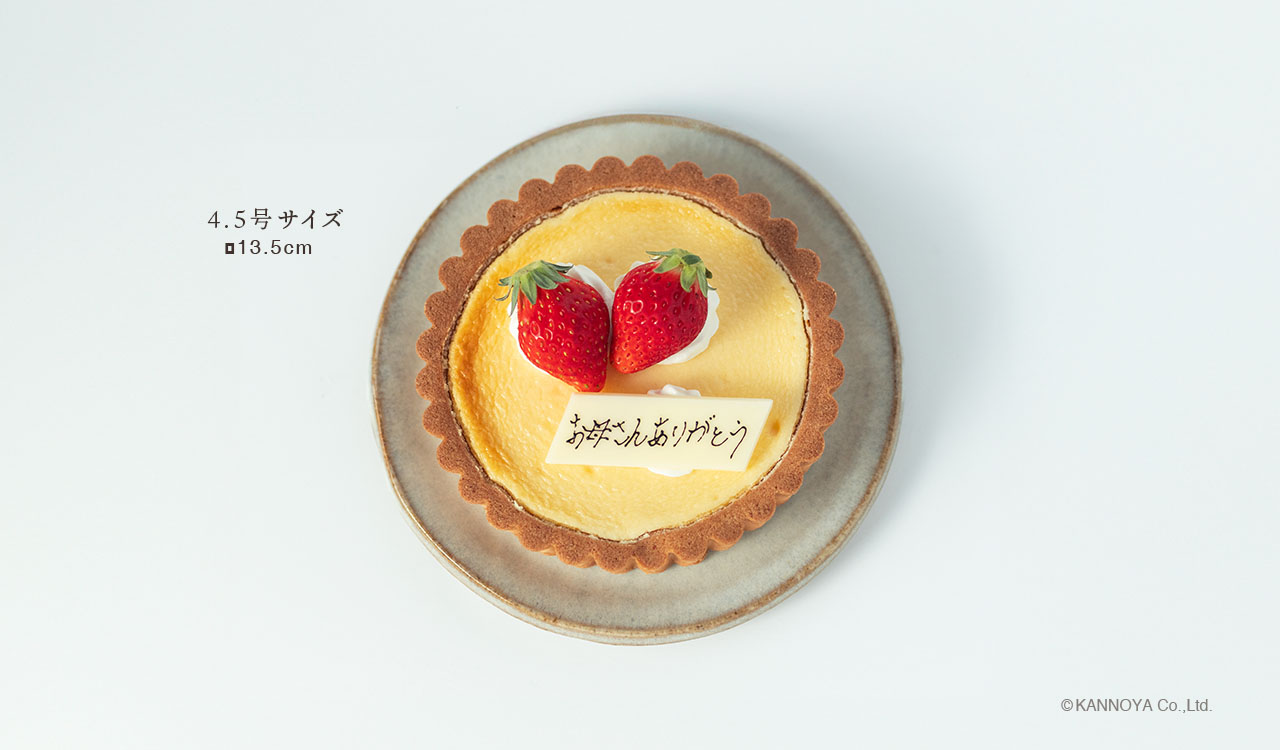 4.5号サイズのチーズケーキです