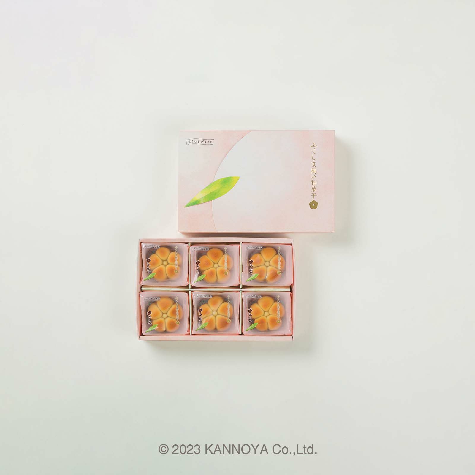 ふくしま桃の和菓子　6個箱入