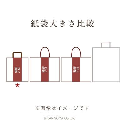 紙袋 大きさ比較イメージ　正面