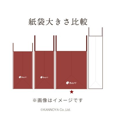 紙袋 大きさ比較イメージ　側面